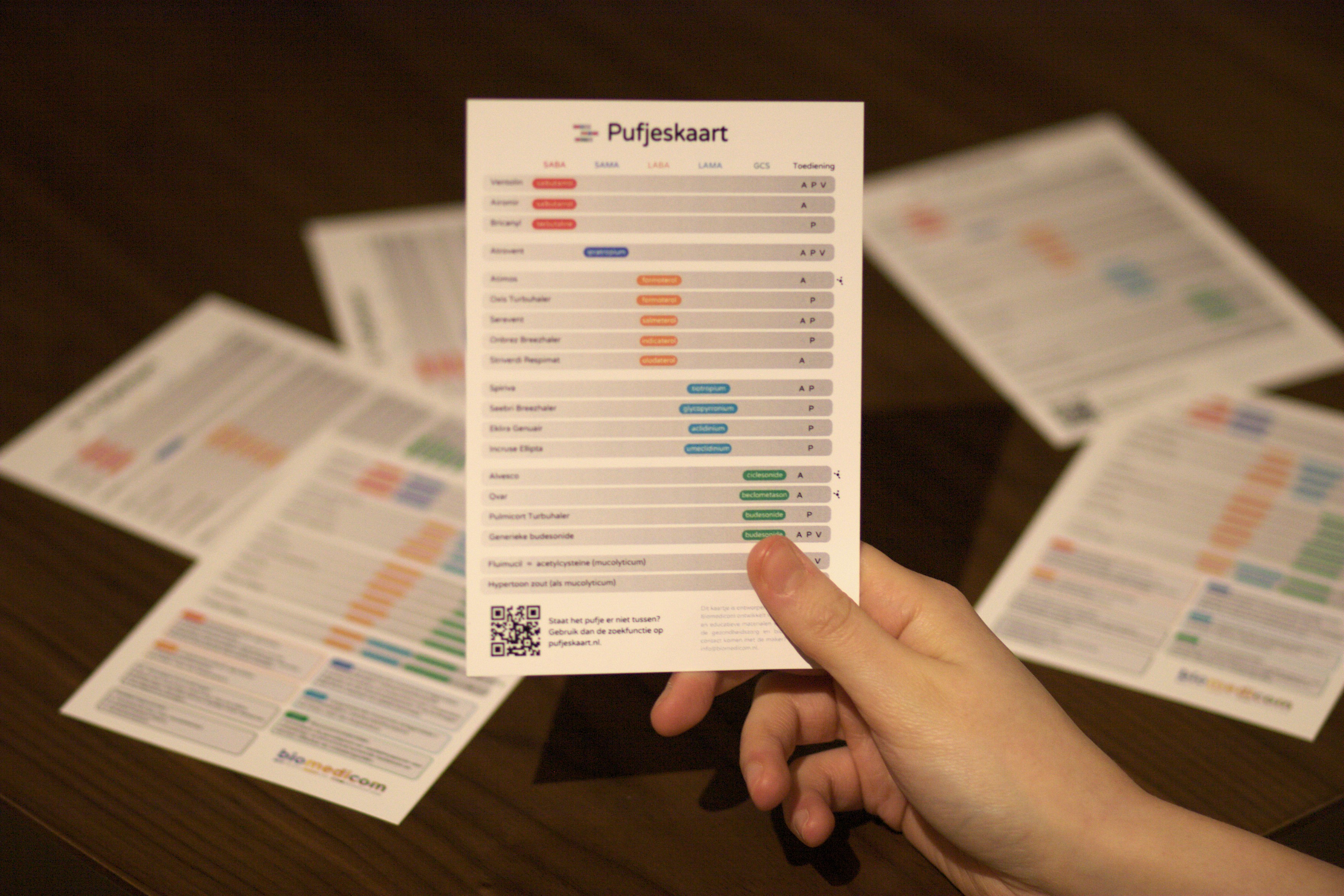 Pufjeskaart zakkaartje van Biomedicom